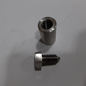 bolt and internal threaded pins