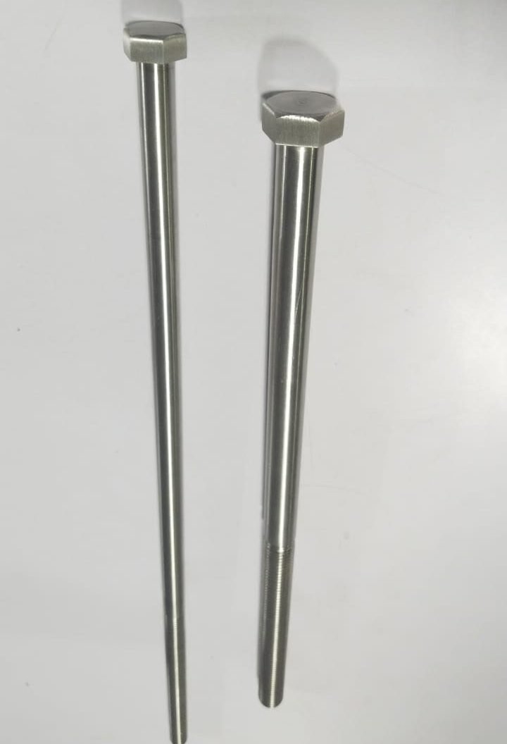 500mm Long Half Thread Hex Bolt in 904L Grade