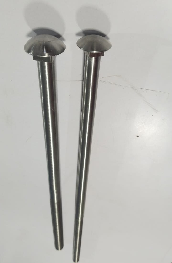 SS 316 Carriage Bolt Half Thread 500mm length