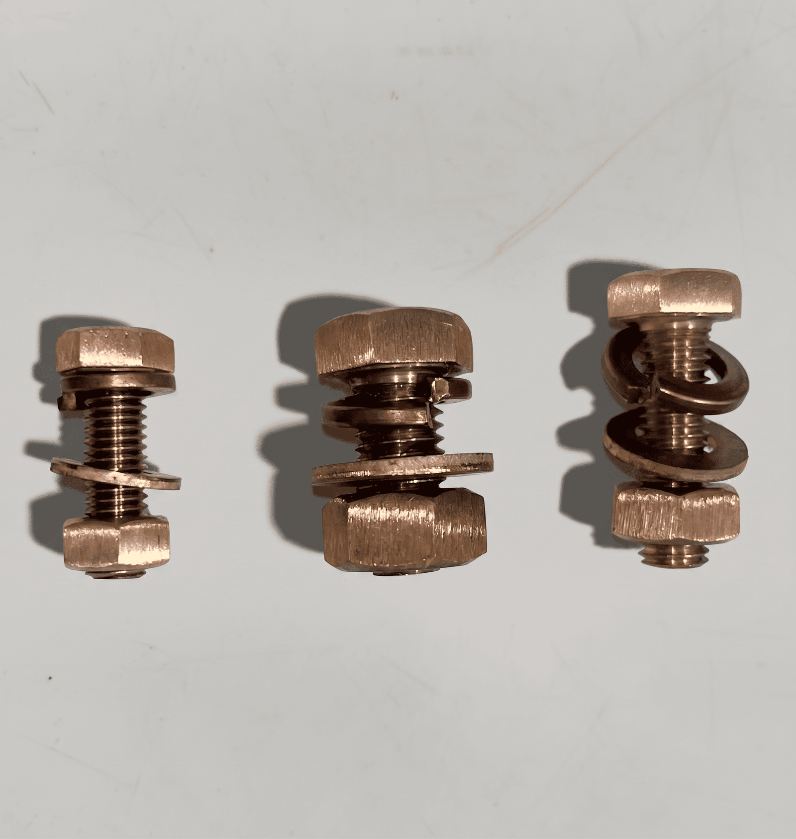 Hex Bolt, Nut, Flat Washer & Spring Washer Assembly