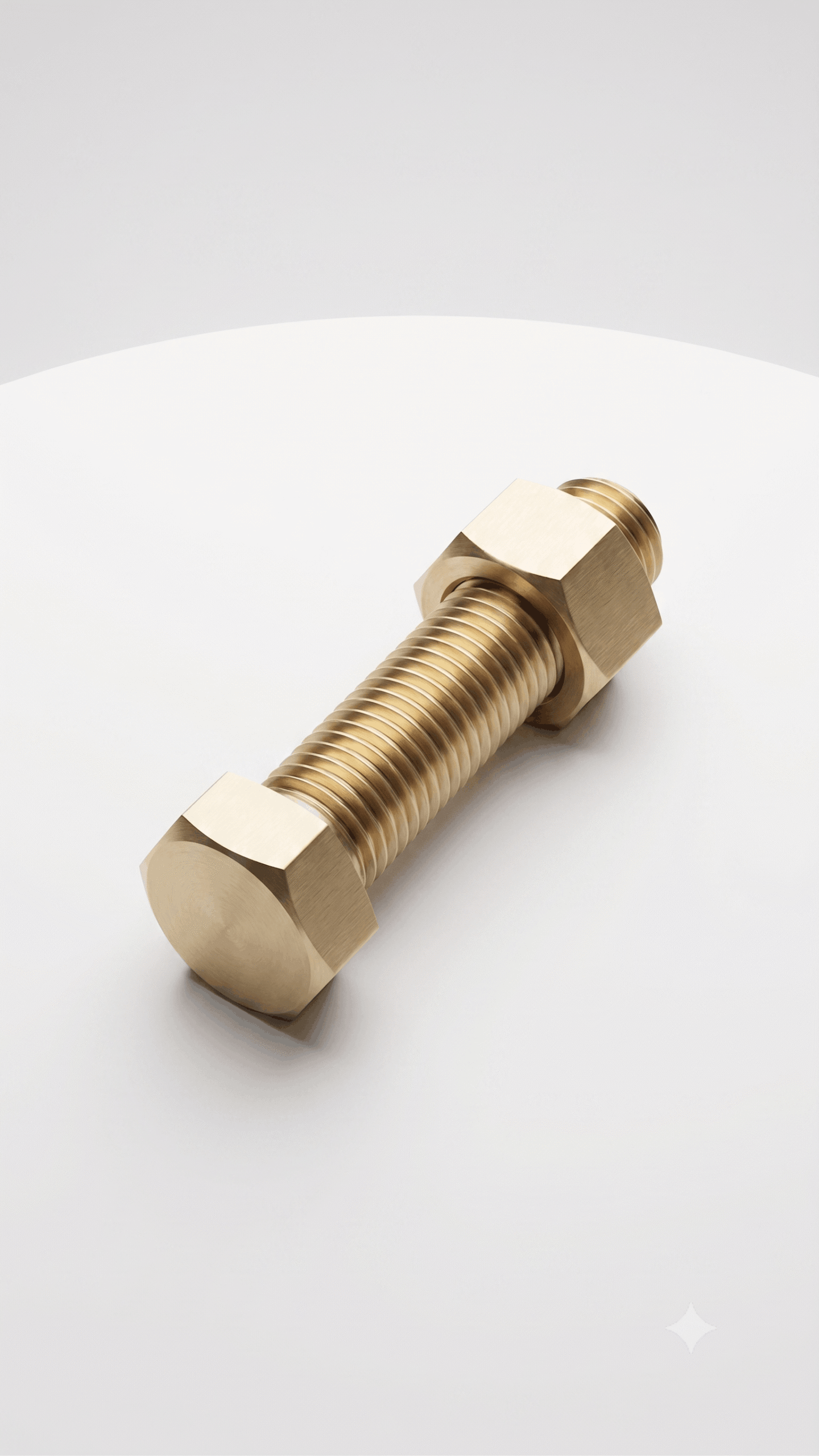Brass Hex Bolt with Nut